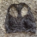 Lace Bralette in Dark Gray Size M Photo 0