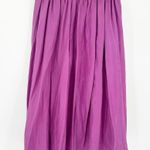 Indygo Artwear Womens Tropical 100% Silk Hand Painted Glittery Floral Maxi Skirt Purple Size L Photo 8