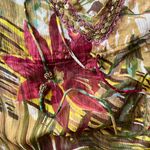 Rhona Sutton Sheer Embellished Tropical Coverup Tunic Photo 5