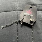 Paparazzi Silver and Clear Rhinestone 3 Star Necklace Photo 1