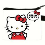 Hello Kitty  Cute Retro Cartoon Coin Purse, Zipper Closure Photo 0