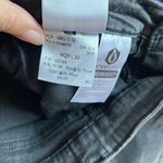 Levi's 721 10" High-Rise Skinny Jeans Dark Gray Wash Grey Raw Hem Jeans Size 29 Photo 8