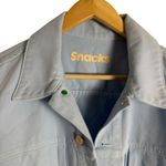 Mother Denim SNACKS! The Big Bite Denim Jacket in Blue Barrymore Size Small Photo 5