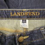 Lands' End Dark Wash Denim Jeans Bootcut Stretch Women's Size 12 Blue Photo 3