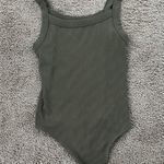 American Eagle Outfitters Green ribbed Bodysuit Photo 0