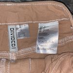 H&M only worn once tan button fly skirt Photo 4