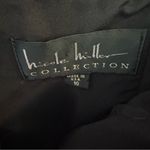 Nicole Miller Collection Black Strapless Ruched Satin Dress – Size 10 Photo 1