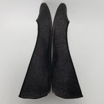 Nina The Touch Of Womens Shimmery Glitter Ballet Flats Shoes Black Slip On 8 X Photo 7