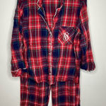Victoria's Secret Victoria’s‎ Secret plaid pajama set long sleeve pants size large Photo 0