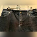 Chico's Chico’s platinum denim cropped jeans - dark blue - size 10 ( 1.5) Photo 2