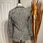 Anthropologie Cartonnier Blazer Tricolor Print Ombre Houndstooth One Button Preppy Tomboy Work Office Fit Flare Fall Light Weight Photo 2