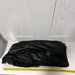 Chico's Blazer Jacket Women Size 18 Black Professional Faux Leather Edgy Evening Photo 7