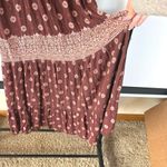 Knox Rose Boho Tiered Prairie Sleeveless Maxi Dress Brown Countryside Earth Girl Medium Photo 3