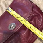 Coach Legacy Bordeaux Tumbled Leather Twist Lock Adjust Crossbody Shoulder Strap Photo 12