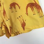 Modcloth NWT The Spring of Things Shorts Yellow Giraffes Size Medium M NEW Photo 3