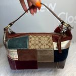 Coach y2k 2007 Patchwork Brown Mini Purse Bag Wristlet Baguette Photo 1