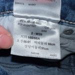 Levi's Signature  Womens Denim Blue Jean Shorts High Rise Stretch Cutoff Size 2 26 Photo 6