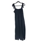 1. State  Cover-Up Maxi Dress Tie Shoulder Smocked Black L Photo 3