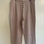 Madewell Waffle Knit Cotton Jogger Pajama Pants in Pale Lilac Size XXL NWT Photo 5