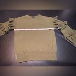 J.Crew  Ruffle Sleeve Wool Blend Sweater in Olive Green size XS Photo 7