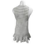 ZARA White Black Plaid Check Tweed Sleeveless Camisole Mini A-Line Tank Dress XS Photo 2