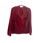 LC Lauren Conrad Women's Red Faux Fur Hoodie S Photo 9