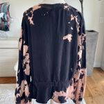 Nation Ltd Bleached Tie Dye Puff Sleeve Sweatshirt Size S Photo 3