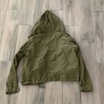 Brandy Melville  olive green zip up jacket Photo 3