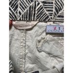 Soft Surroundings Women's Black Ivory Geometric Woven Ankle Pants Sz 10 Photo 2