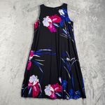 Ralph Lauren Lauren  Dress Women Floral Sleeveless Preppy Black Pink Blue‎ Size 2 Photo 1