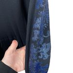 VINTAGE Y2K Sledge Women’s Half Zip Thermal Hoodie Glitter Dragon Black/Blue M Black Size M Photo 6