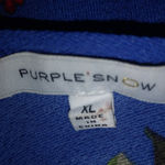 Purple Snow  Lapis Red Rose Romper XL Plus Photo 3