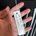 NWT Spense Black Gray White Stripe Knit Pencil Skirt Size Small Photo 4