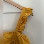 Harper Heritage  x Francesca’s Yellow Ruffle Tied Top | Spring Top | Medium Photo 3