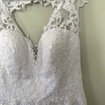 Hebeos NWT white wedding dress formal lace buttons applique women size small Photo 1