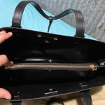 Michael Kors Black Leather Gold Accent Purse Photo 3