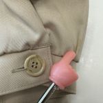 Vintage 80's Sophisticate Miss Trench Coat Tie Neck Belted Long Sleeveā Women 8 Tan Photo 12