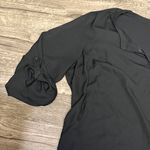 Faded Glory  Black Lace-Up Blouse Photo 4