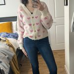 Hearts Cardigan Pink Size M Photo 0