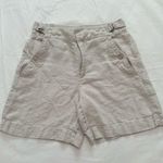 Athleta Women’s High-Waist Cream Linen Shorts Size 6 – Lightweight & Chic Photo 0