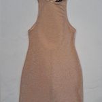Pretty Little Thing Tan Bright Fitted Ribbed Tank Dress New Photo 0