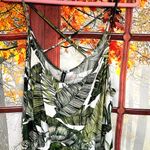 H&M Shorts One Piece Divided Palm Leaf Print Romper Photo 10