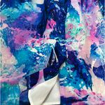 Amanda Uprichard  Dress Silk L Purple/Blue/Pink Photo 5