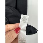 Liz Claiborne Black Linen Pintuck Button Front Shirt Blouse Women’s L Minimalist Photo 8