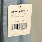 Free People New Oversized Square Neck Lightweight Summer Fun Cool Blue Tank Top Photo 10