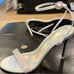 Revolve - Blsck Suede Studio Carrie High Heel Sandal in Silver Size -6 Photo 7