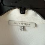 Julia Jordan  Mixed Media Pleated Skirt Midi Dress Ivory 10 Photo 3