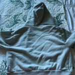 John Galt Sage Green Brandy Melville Cropped Zip-Up Photo 2