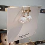 Pearl Earrings New fashion temperament earrings Gold Photo 2