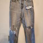 American Eagle mom jeans grey Distressed size 4 short ankle length Photo 0